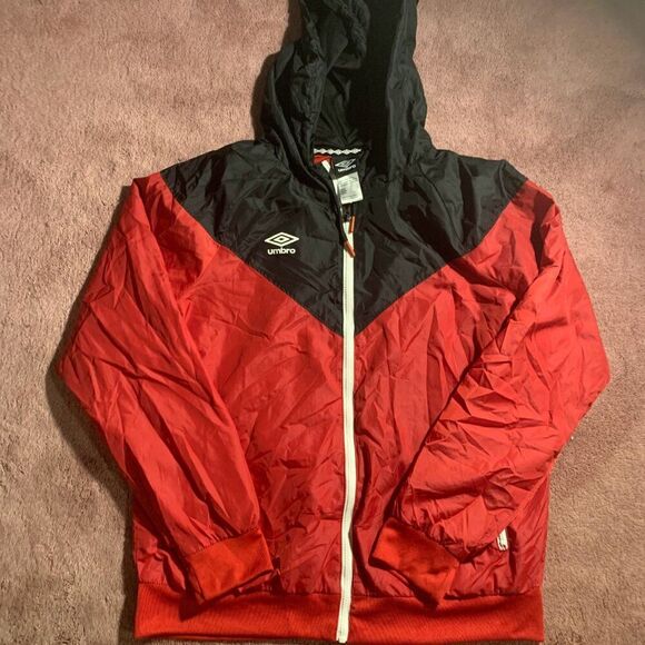 Umbro Windbreaker Jacket‎ Red - Picture 1 of 4